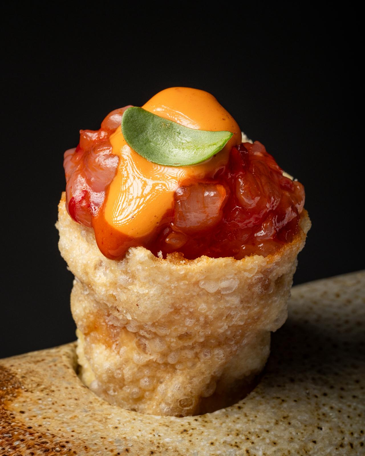 Cucurucho de Tartar de Carabinero - Especialidad Lambra